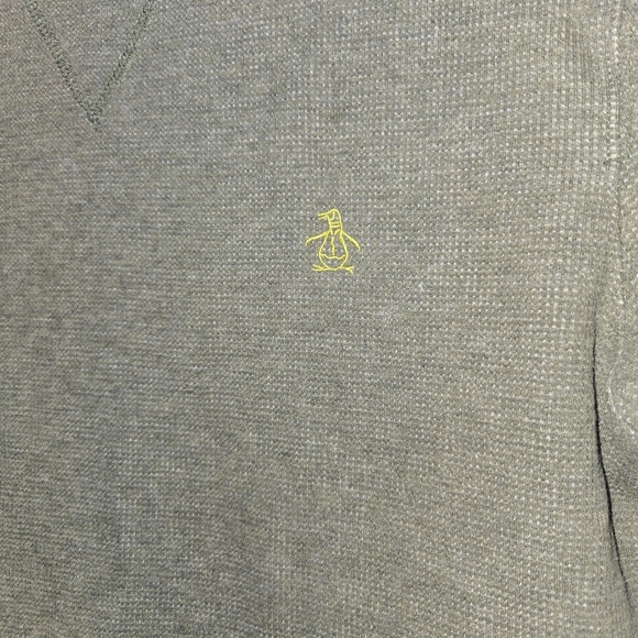 Original Penguin Green Men's Long Sleeve Thermal Shirt Size Medium - Picture 3 of 6